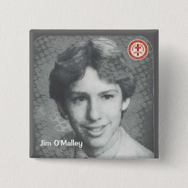 Macaron Carré 5 Cm JIM O'Malley (Devant)
