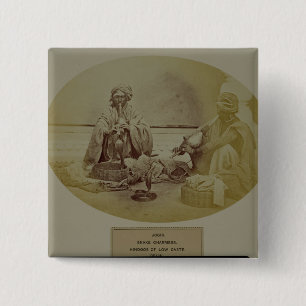 Macaron Carré 5 Cm Jogis ou charmeurs de serpent, basse caste Hindus