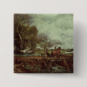 Macaron Carré 5 Cm John Constable le cheval de saut, c.1825 (huile