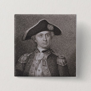 Macaron Carré 5 Cm John Paul Jones (1747-92), gravé par James Barto