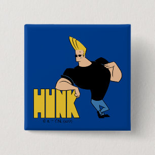 Macaron Carré 5 Cm Johnny Bravo - Hunk