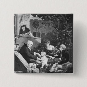 Macaron Carré 5 Cm Joies d'être un père, c.1797