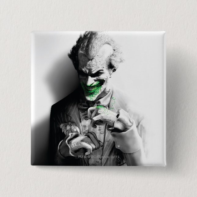 Macaron Carré 5 Cm Joker Key Art (Devant)
