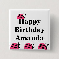 Joli Rose rose Ladybug Anniversaire