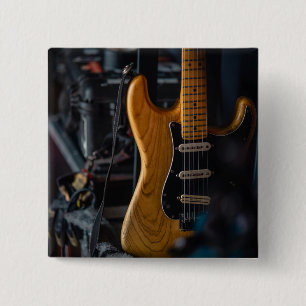 Macaron Carré 5 Cm Jolie guitare