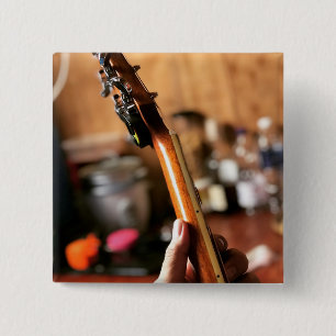 Macaron Carré 5 Cm Jolie guitare acoustique