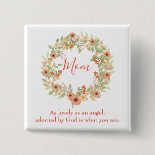 Macaron Carré 5 Cm Jolie maman Wreath