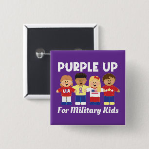Macaron Carré 5 Cm JollyKins Purple pour les familles militaires