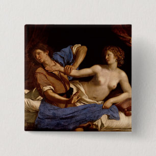 Macaron Carré 5 Cm Joseph et l'épouse de Potiphar, c.1649