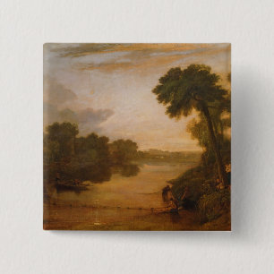 Macaron Carré 5 Cm Joseph Mallord William Turner   la Tamise près des
