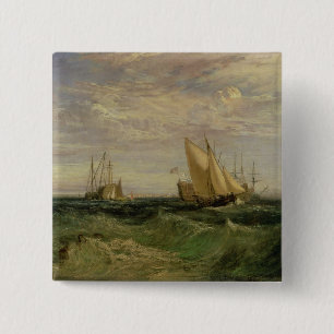 Macaron Carré 5 Cm Joseph Mallord William Turner   le confluent de