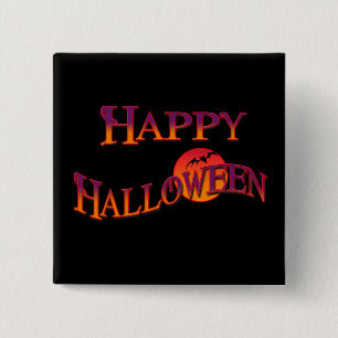 Macaron Carré 5 Cm Joyeux Halloween