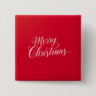 Macaron Carré 5 Cm Joyeux Nouvel An Joyeux Noël Période des Fêtes