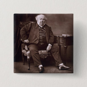 Macaron Carré 5 Cm Jules Janin (1804-74), de 'Galerie Contemporaine
