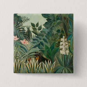 Macaron Carré 5 Cm Jungle équatoriale, 1909 (huile sur la toile)