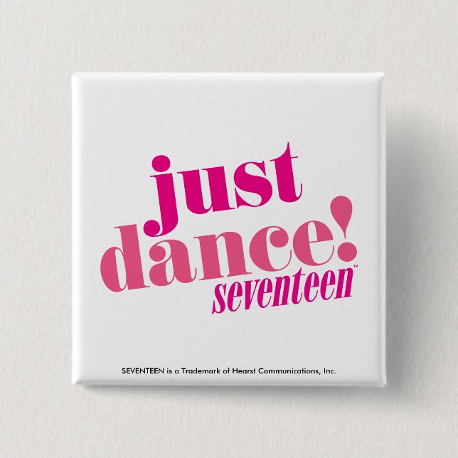 Macaron Carré 5 Cm Juste danse - rose (Devant)