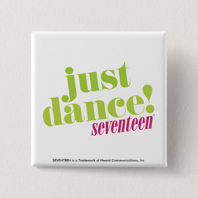 Macaron Carré 5 Cm Juste danse - vert (Devant)