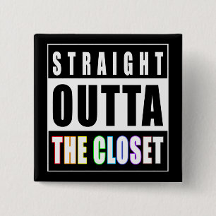Macaron Carré 5 Cm Juste En Face Du Gay pride LGBT Le Plus Closet