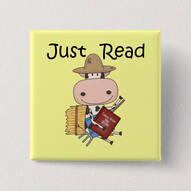 Macaron Carré 5 Cm Juste lu (Devant)