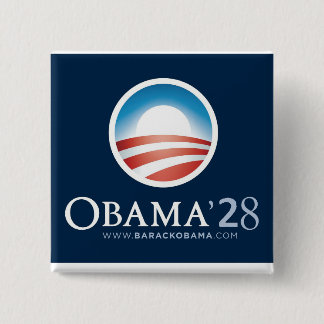Macaron Carré 5 Cm Juste pour plaisir Obama 2028 bouton!
