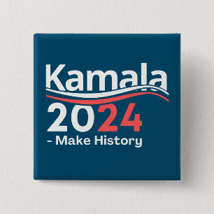 Macaron Carré 5 Cm Kamala 2024, Vice-Président Kamala Harris