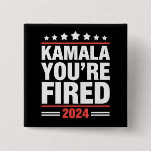 Macaron Carré 5 Cm Kamala Vous êtes Virée Kamala Harris 2024