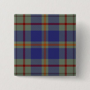 Macaron Carré 5 Cm Kildare Comté Tartan irlandais