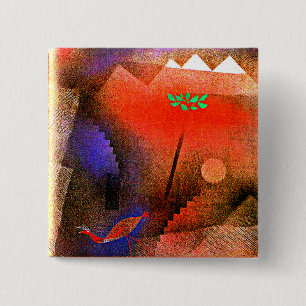Macaron Carré 5 Cm Klee - Oiseaux errants