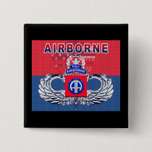 Macaron Carré 5 Cm La 82e division aéroportée doit avoir