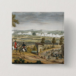 Macaron Carré 5 Cm La bataille de Lutzen, le 2 mai 1813, gravée par