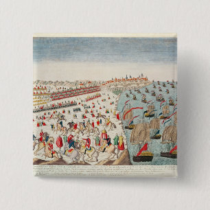 Macaron Carré 5 Cm La bataille de Yorktown, le 19 octobre 1781