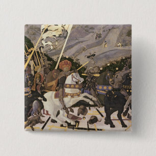 Macaron Carré 5 Cm La bataille du romano de San, c.1438-40