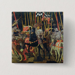 Macaron Carré 5 Cm La bataille du romano de San en 1432, c.1456