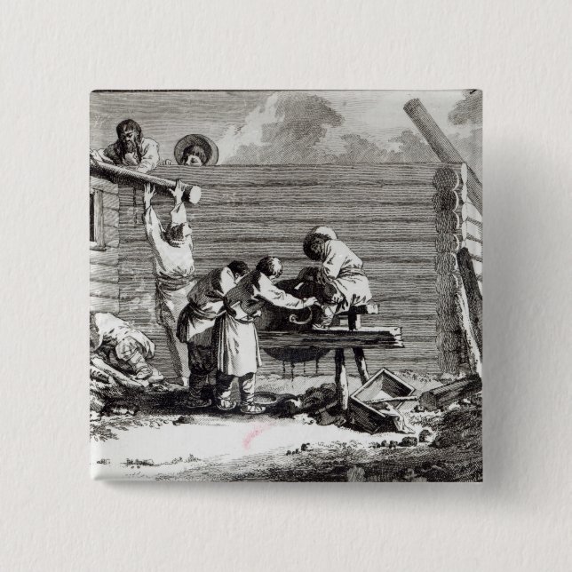 Macaron Carré 5 Cm La broyeur (Devant)