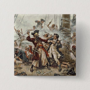 Macaron Carré 5 Cm La capture de Blackbeard
