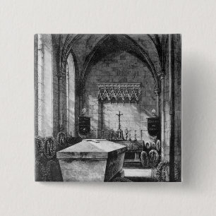 Macaron Carré 5 Cm La chapelle mortuaire à l'église de St Mary