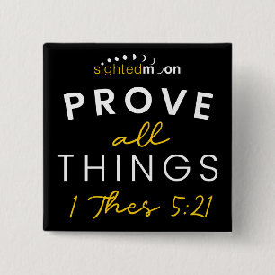 Macaron Carré 5 Cm La Citation Bible Prouve Toutes Les Choses Typogra