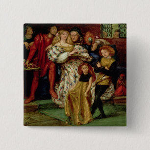 Macaron Carré 5 Cm La famille de Borgia, 1863