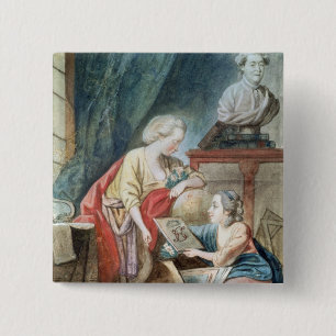 Macaron Carré 5 Cm La famille de Necker en 1780