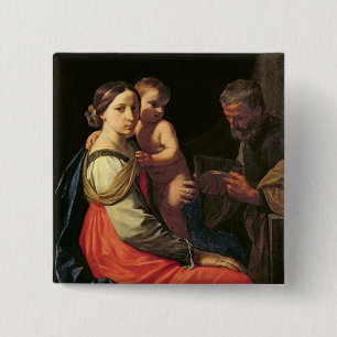 Macaron Carré 5 Cm La famille sainte (huile sur la toile) 2