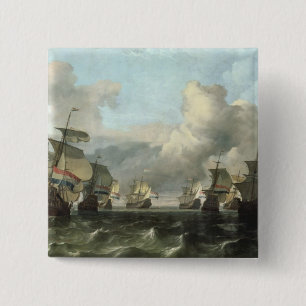 Macaron Carré 5 Cm La flotte néerlandaise de la compagnie de l'Inde,
