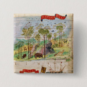 Macaron Carré 5 Cm La forêt canadienne