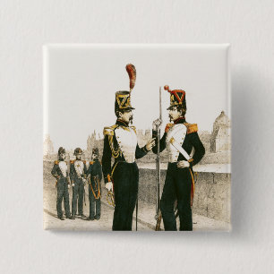 Macaron Carré 5 Cm La garde parisienne de Municipale