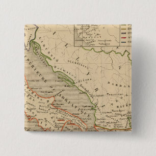 Macaron Carré 5 Cm La Grece, l'Italie, 1190 a 504 av JC