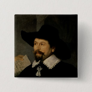 Macaron Carré 5 Cm La leçon d'anatomie de Dr. Nicolaes Tulp, 1632 2