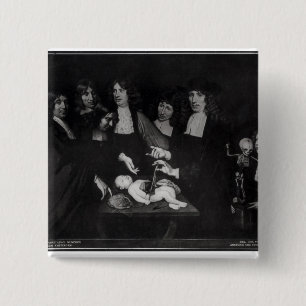 Macaron Carré 5 Cm La leçon d'anatomie de professeur Frederik