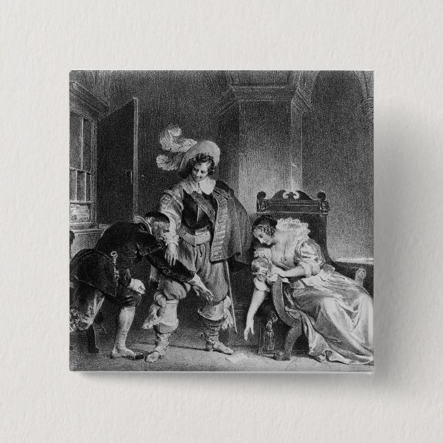 Macaron Carré 5 Cm La lettre de Lindor (Devant)