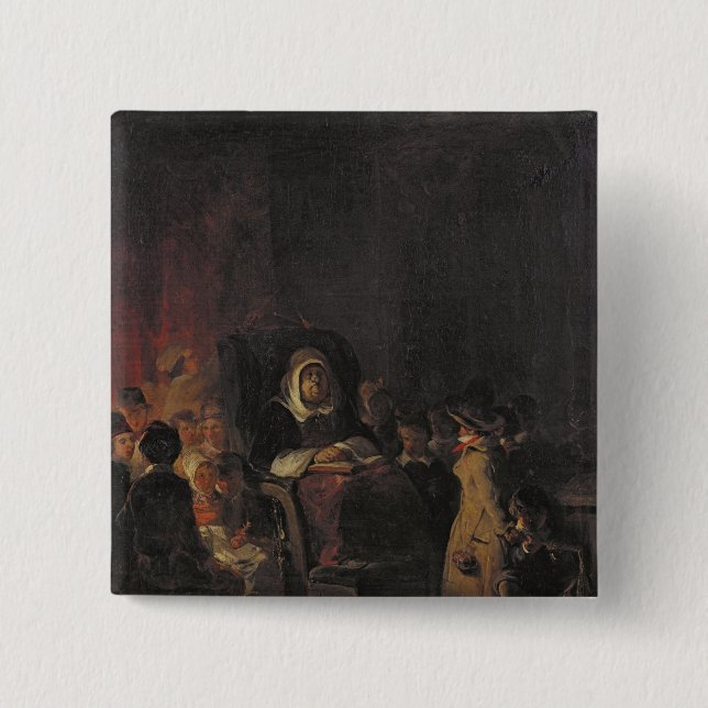 Macaron Carré 5 Cm La maîtresse (Devant)