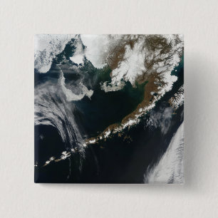 Macaron Carré 5 Cm La péninsule d'Alaska et les îles Aléoutiennes