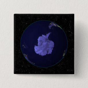 Macaron Carré 5 Cm La pleine terre la nuit montrant les lumières 7 d